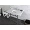 Kingston Brass 36 Carrara Marble Console Sink with Brass Legs, Marble WhitePolished Chrome LMS36MB1 - alternate 4